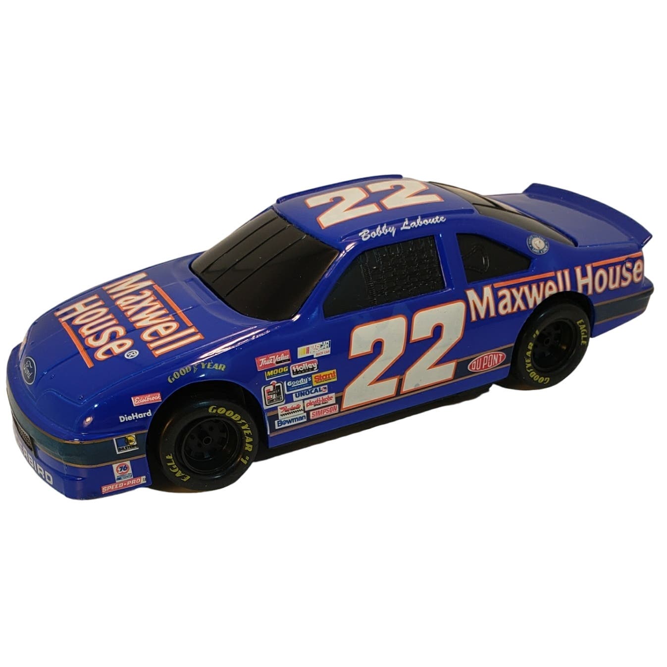 Bob Labonte Maxwell House Thunderbird 22 Nascar Racing Die Cast Bank 1:24 Scale